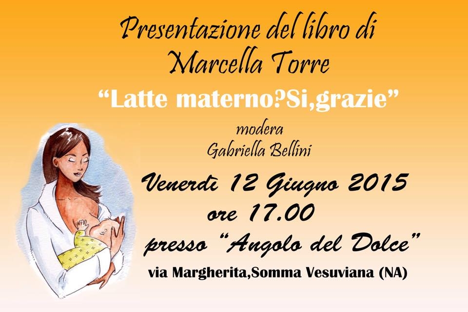 A Somma Vesuviana la presentazione del libro “Latte materno? Si, grazie”