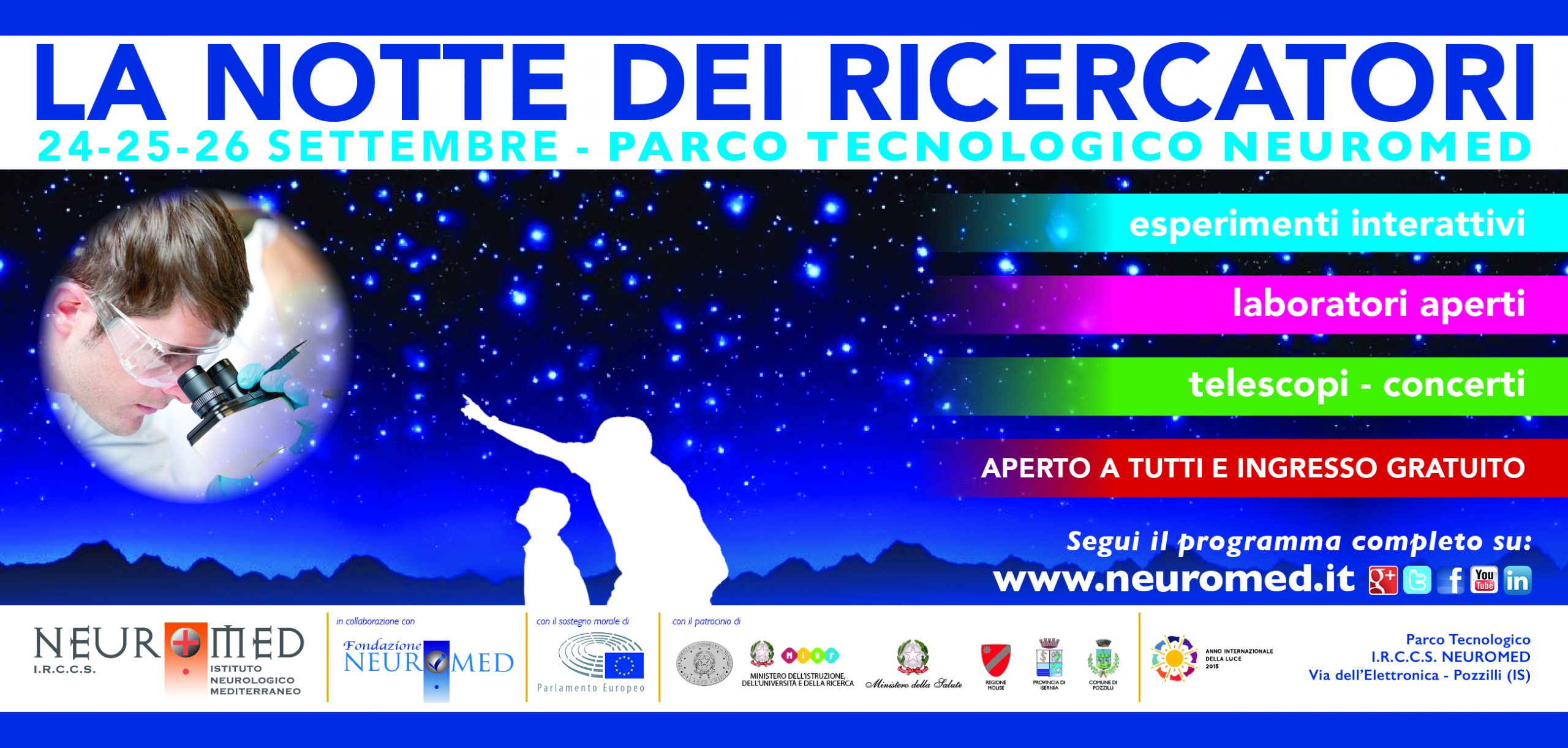 Torna al Neuromed la Notte dei Ricercatori