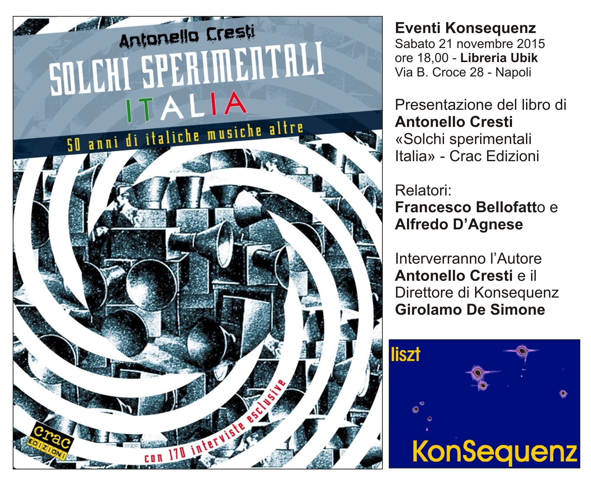 Napoli presenta: “Solchi sperimentali Italia”, un libro di Antonello Cresti