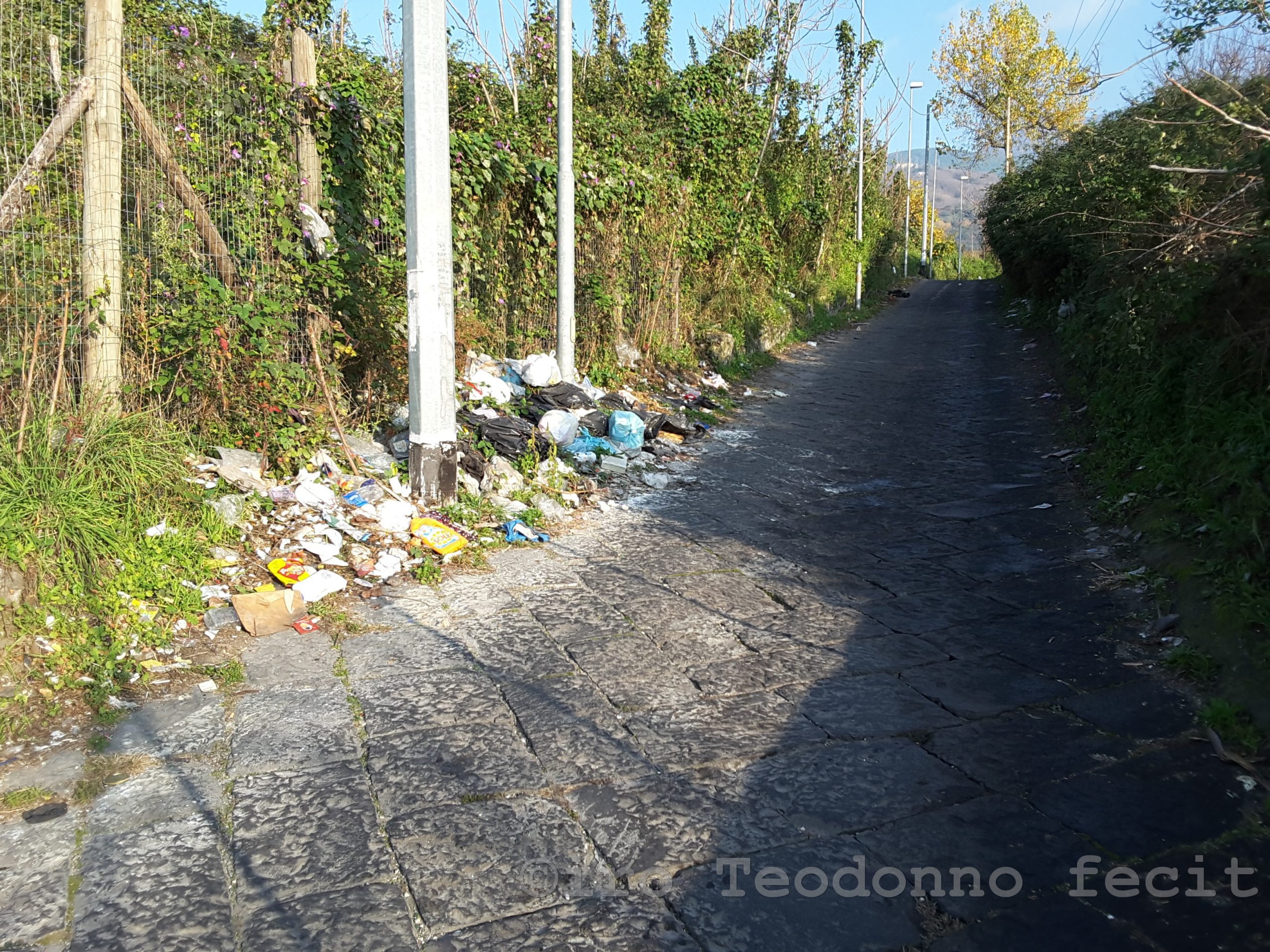 Ercolano, scarichi abusivi in area Parco