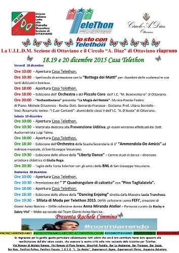 Ottaviano: al Circolo “ A.Diaz” la prima serata Telethon, con i ragazzi delle scuole