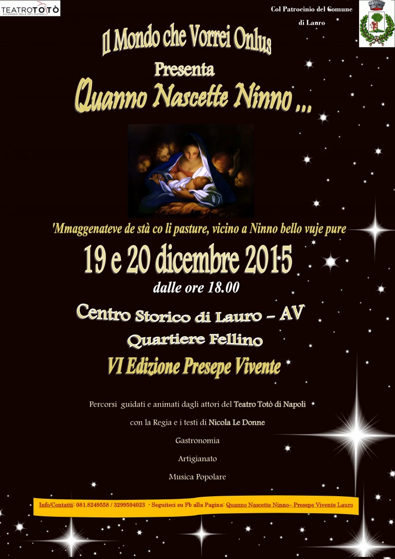 Il Presepe Vivente a Lauro: Quanno nascette Ninno…il 19 e il 20 dicembre