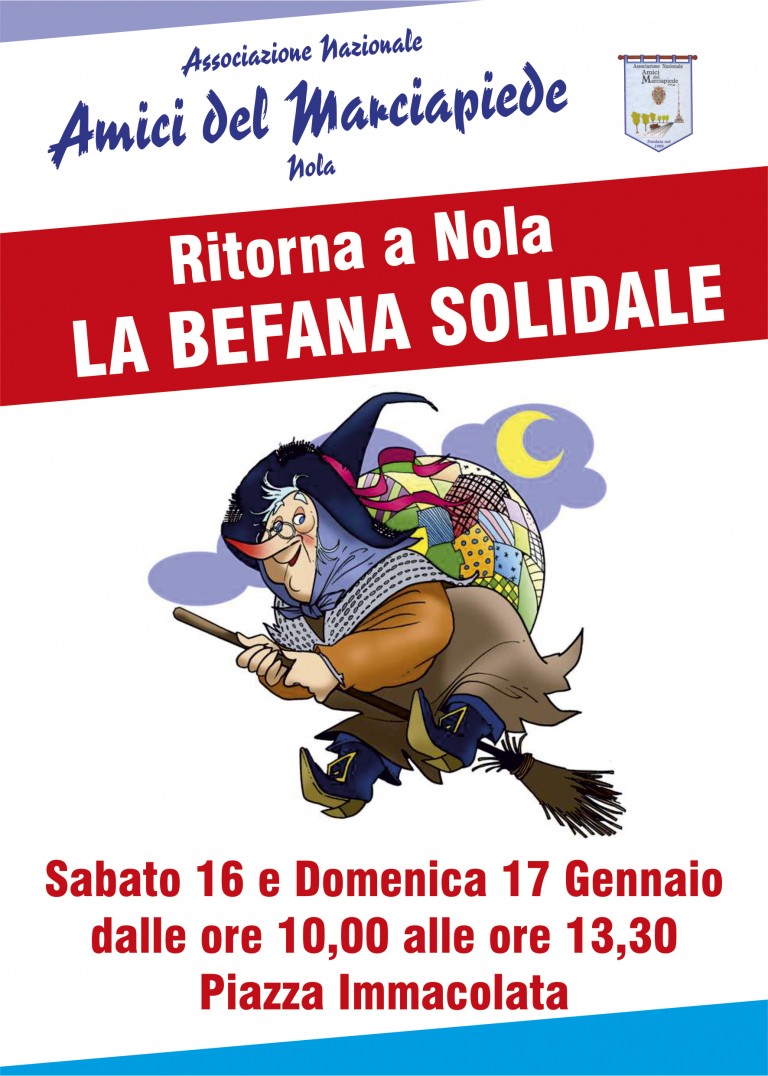 Nola. Ritorna la befana solidale degli “Amici del marciapiede”