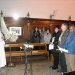 Un momento della preghiera interreligiosa nel coro della chiesa di San Felice