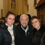 a sc Maria Larinina, al centro don Peppino, a dx Irina