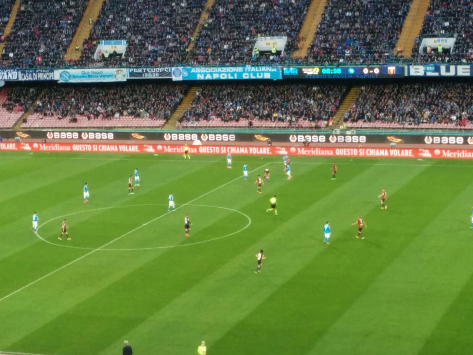 Un momento di Napoli - Genoa, fotografato da Walter Medolla