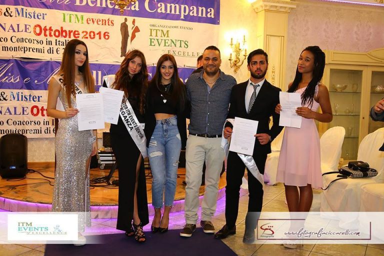 A Capua si sfila per  “Miss & Mister Itm  Events” e “Miss & Mister Bellezza Campania 2016”