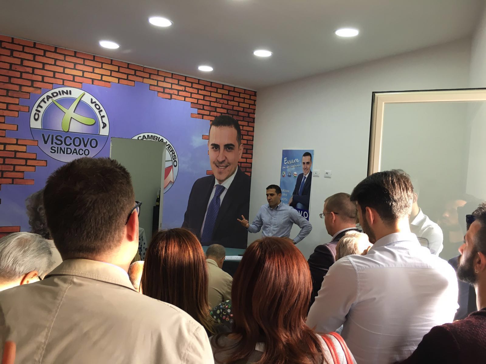 A Volla e’ ballottaggio tra Manfellotti e Viscovo Conferenza stampa di Viscovo