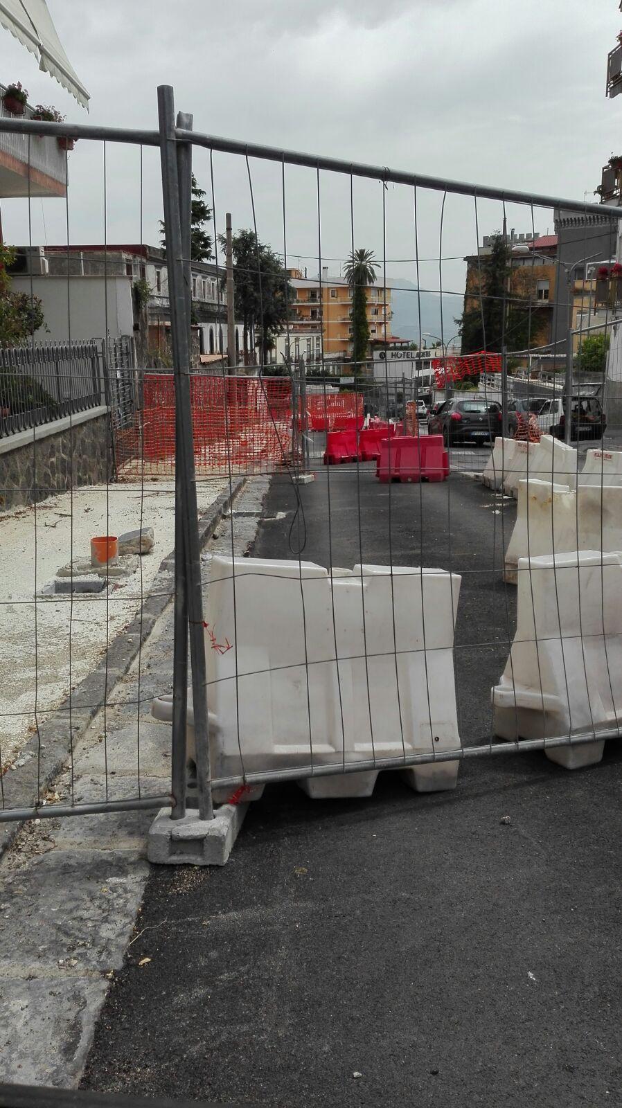 Ottaviano. Lavori di via Cesare Augusto, l’opposizione chiede chiarimenti