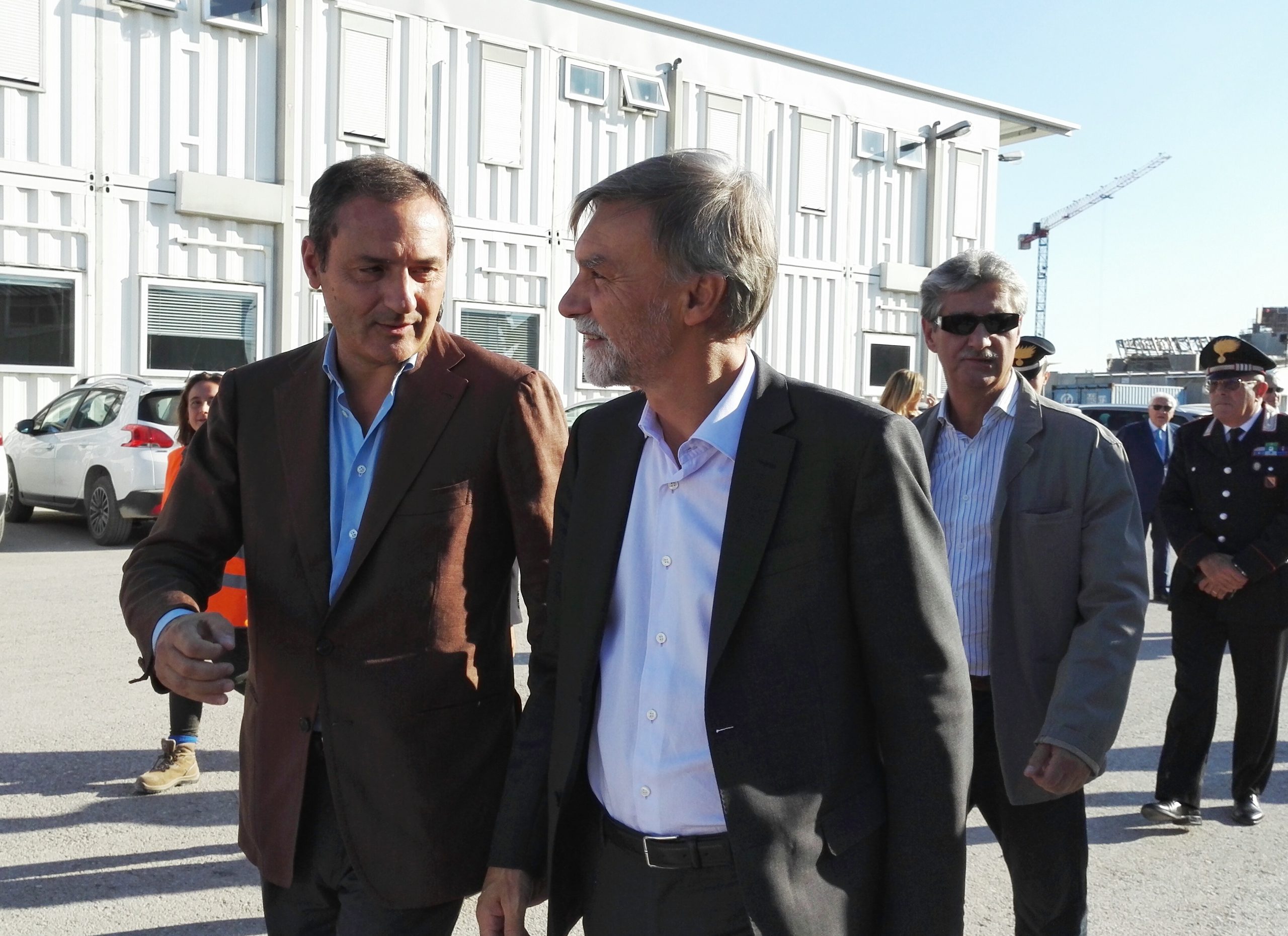 Afragola: il Ministro Delrio in visita al cantiere Tav con il Sindaco Tuccillo