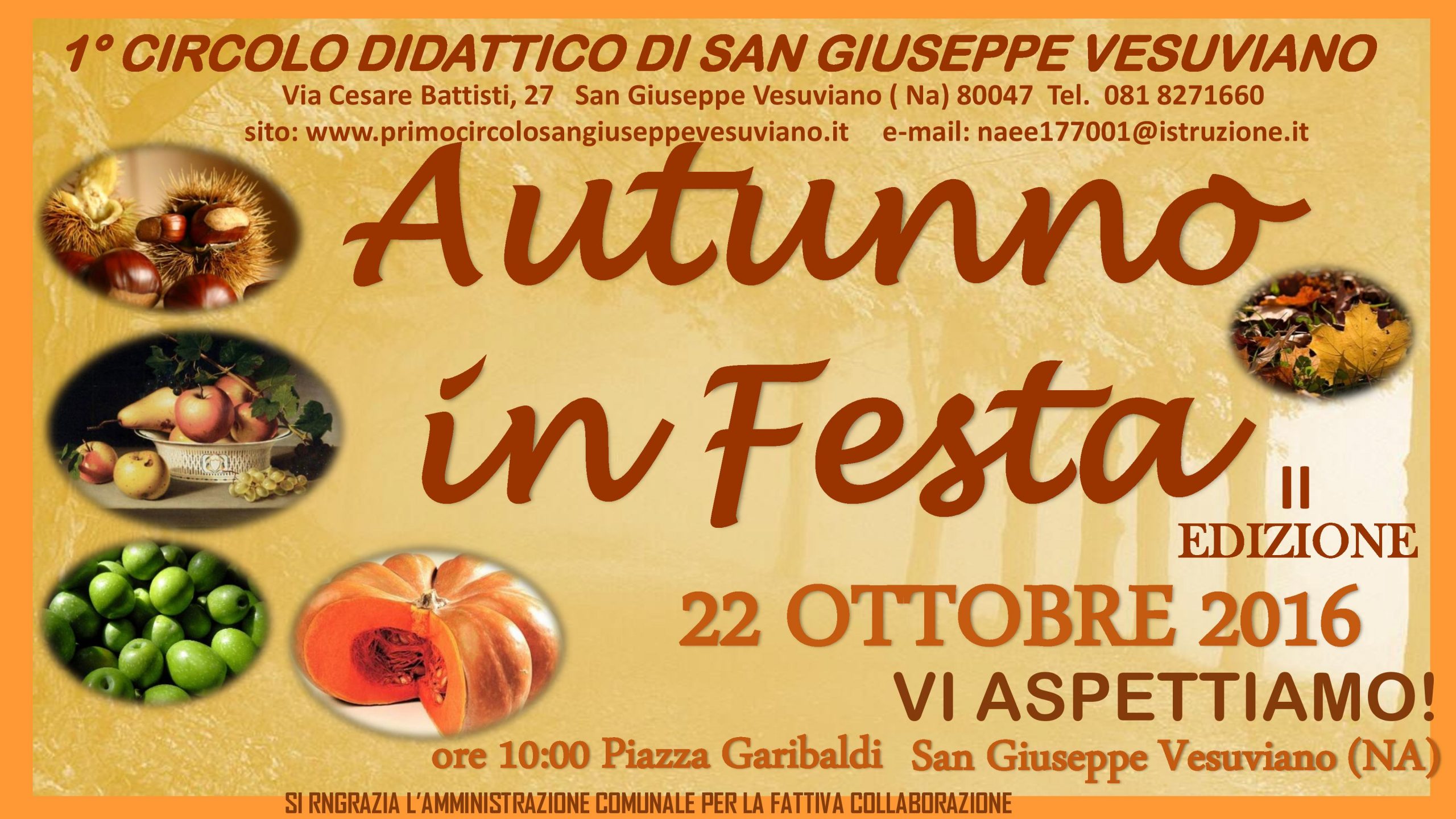 San Giuseppe Vesuviano: gli alunni del Primo Circolo in piazza per “Autunno in festa”