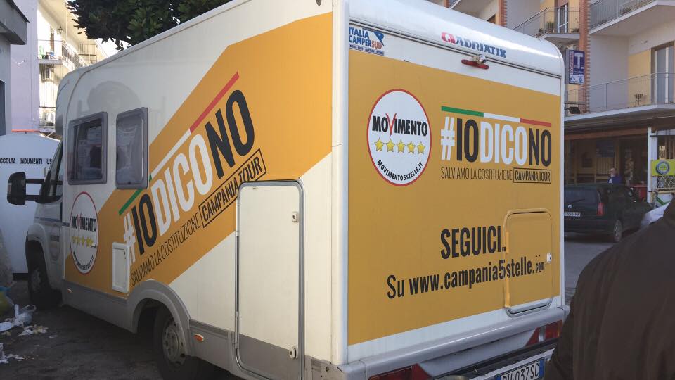 Volla. Sbarca il Camper tour #iodicono del Movimento 5 Stelle