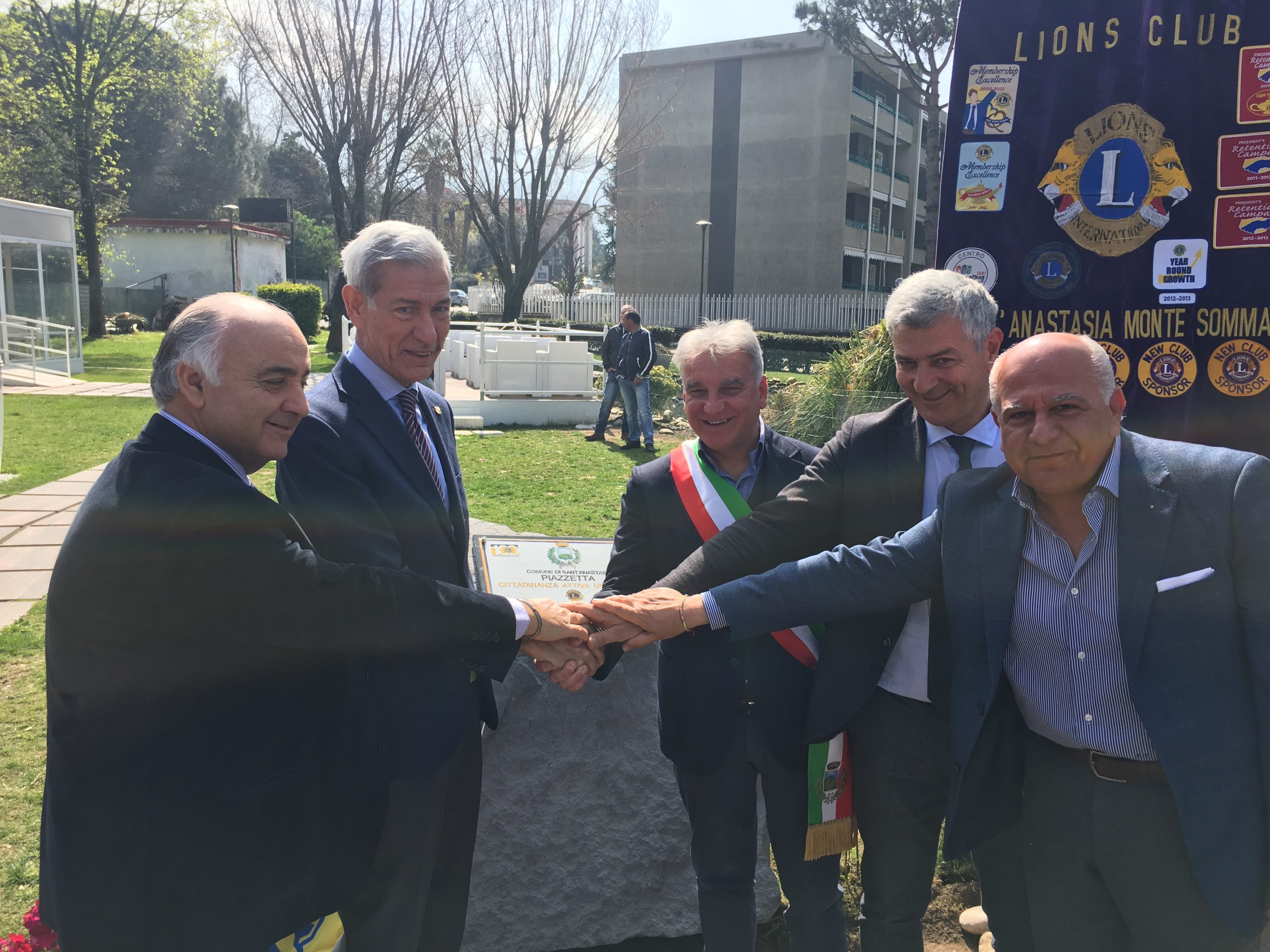 Sant’Anastasia, inaugurata la “Piazzetta Lions per la cittadinanza attiva”