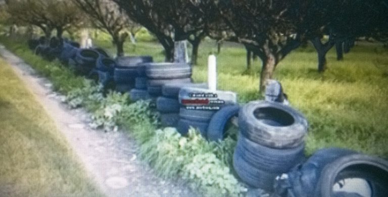 Pomigliano, un “macello” di pneumatici in masseria Chiavettieri