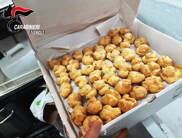 Somma Vesuviana, sicurezza alimentare: i carabinieri sequestrano 500 kg di dolci