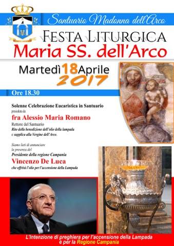 Sant’Anastasia, oggi De Luca al Santuario di Madonna dell’Arco