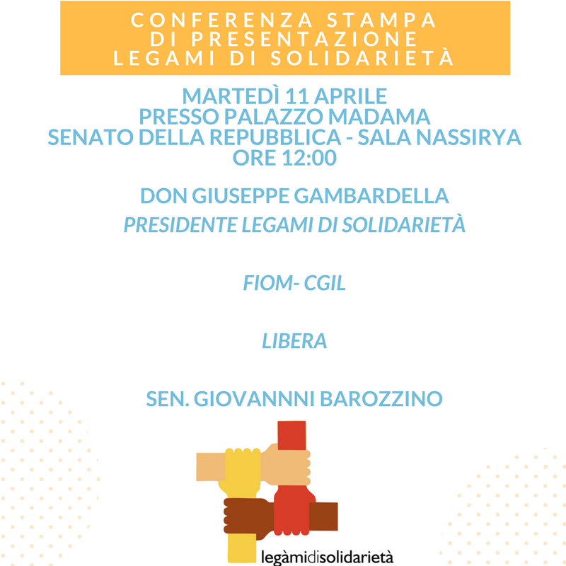 Don Peppino presenta al Senato l’associazione creata per i “suoi” lavoratori