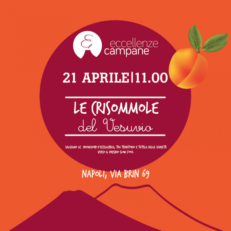 Ad Eccellenze Campane “Le crisommole del Vesuvio – salviamo le produzioni d’eccellenza tra territorio e tutela delle varietà verso il Presidio Slow Food”
