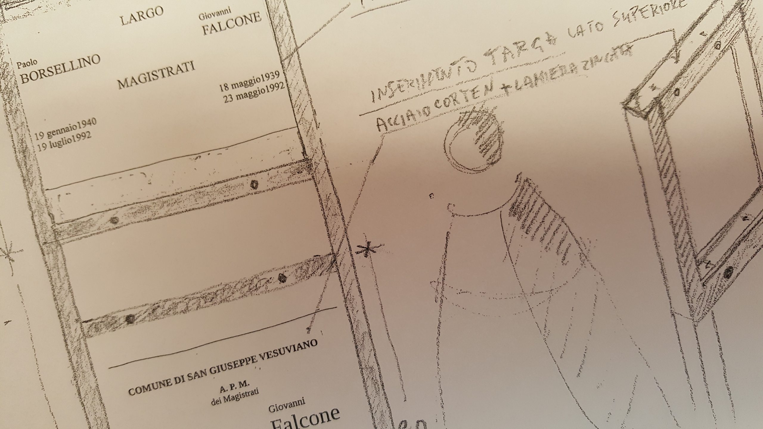 San Giuseppe Vesuviano, “Largo Borsellino – Falcone”: scoperta la targa di intitolazione