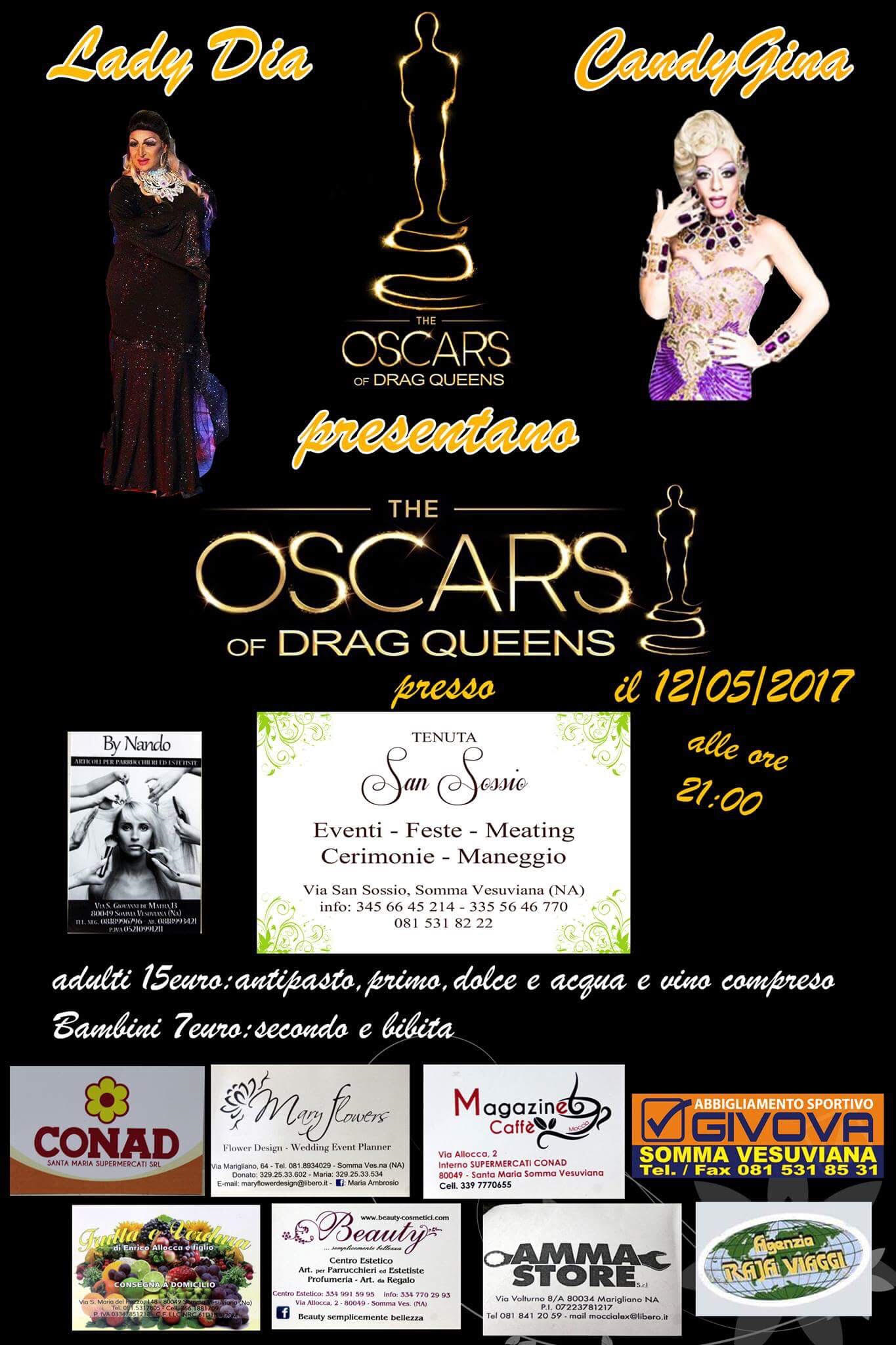 Somma Vesuviana, alla Tenuta San Sossio “The Oscar of Drag Queens”