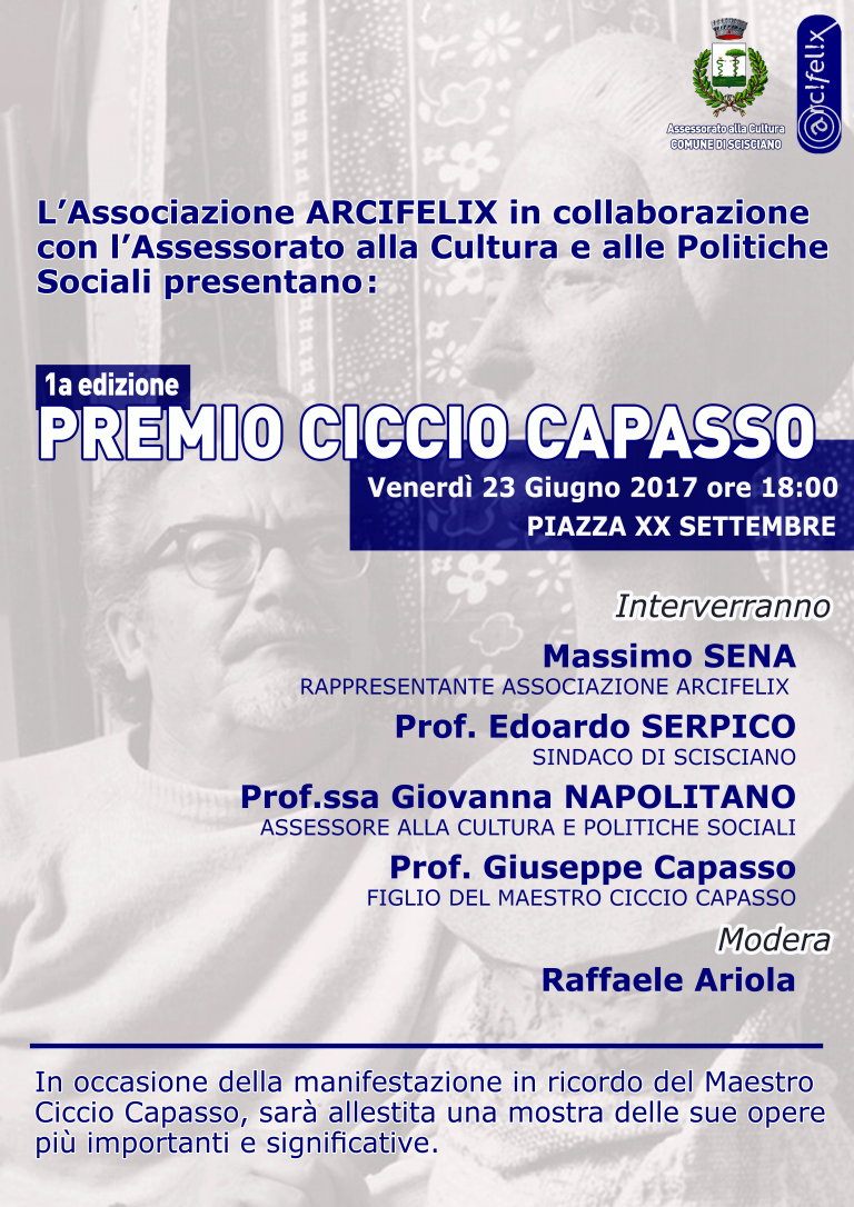 Scisciano, al via il “Premio Ciccio Capasso”: concorso per artisti in cui le varie forme d’arte si fondono con quella musicale