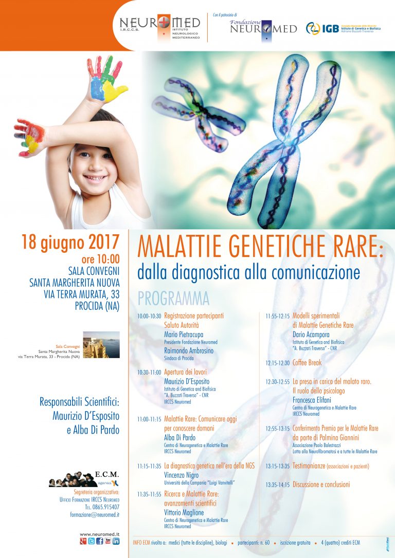 Procida. Malattie genetiche rare: dalla conoscenza alla ricerca