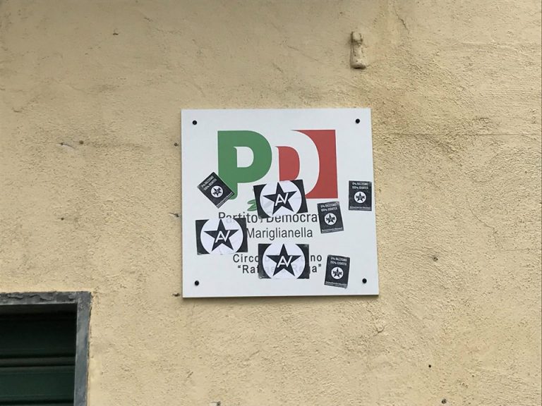 Sede del Pd vandalizzata a Mariglianella