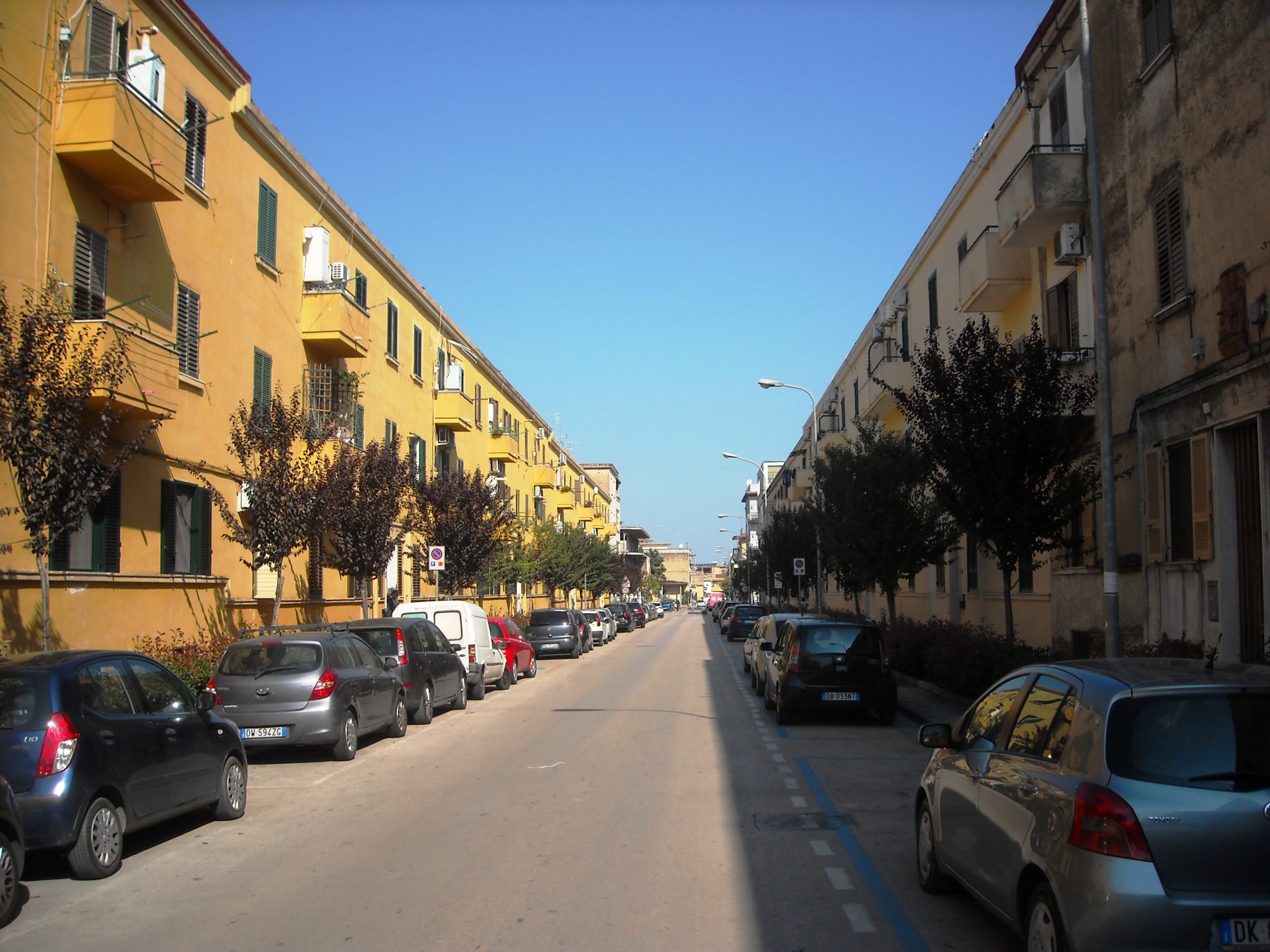 Pomigliano, uno scorcio del rione Palazzine