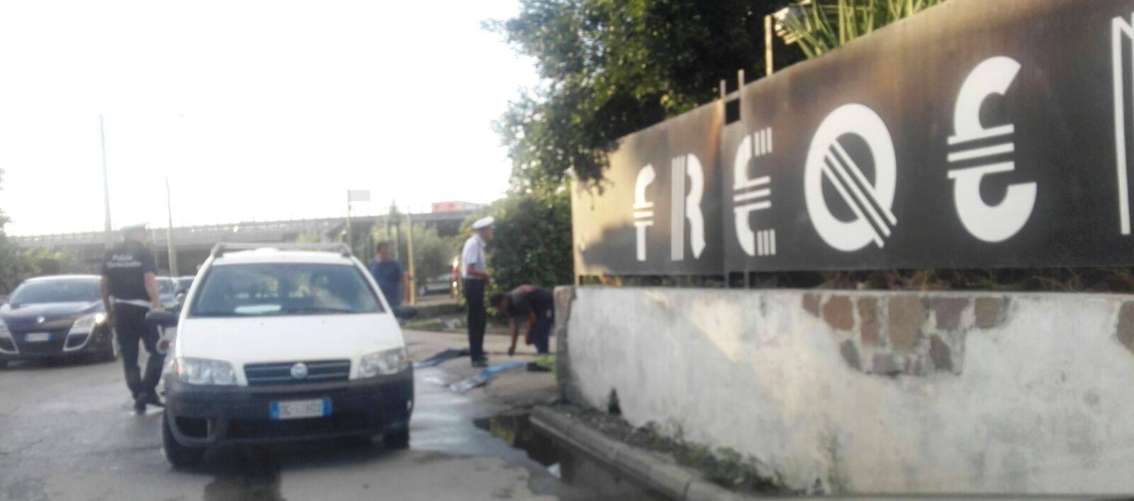 Pomigliano, il luogo in cui si è spezzato l'acquedotto