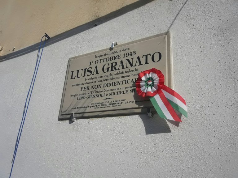 Somma Vesuviana, la scuola “San Giovanni Bosco -Summa Villa” dedica una targa a Luisa Granato