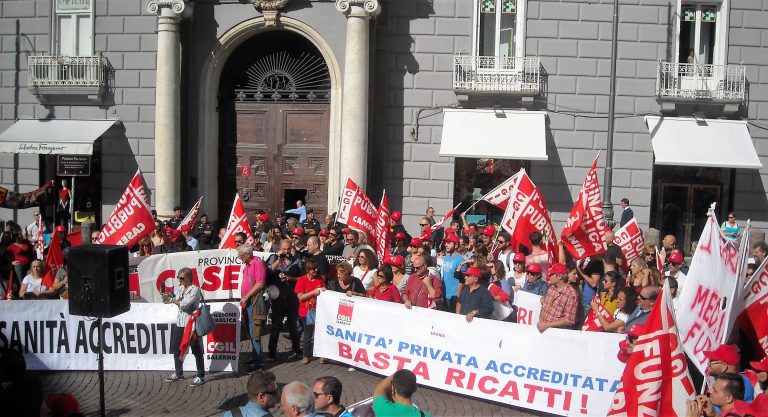 Asl Napoli 3, è allarme centri accreditati. La Cgil: « a rischio posti di lavoro e assistenza sanitaria »
