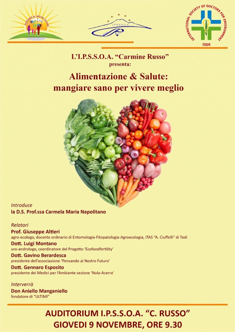 Cicciano, convegno sui richi dei pesticidi e alternative biologiche per mangiare sano e vivere meglio