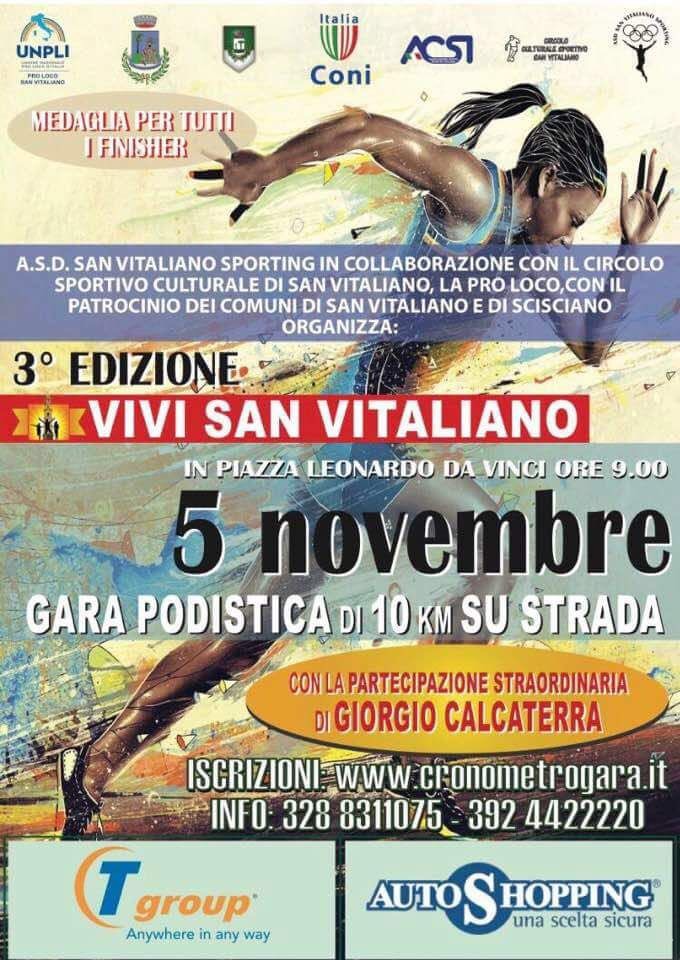 A San Vitaliano la gara podistica con il pluricampione mondiale Calcaterra