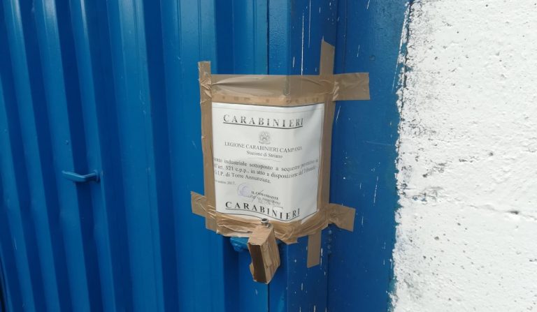 Striano, scaricavano fumi e liquidi  in fogne, sequestrata azienda per zincatura metalli