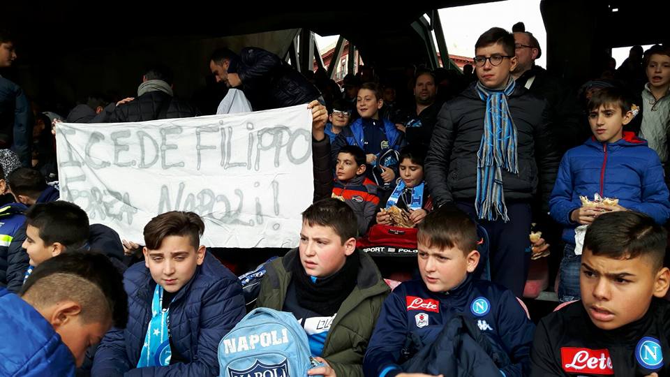 Gli alunni della De Filippo allo stadio