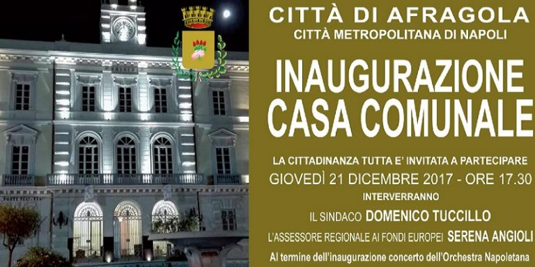 Ecco il palazzo municipale più bello dell’hinterland: è quello di Afragola. Domani l’inaugurazione