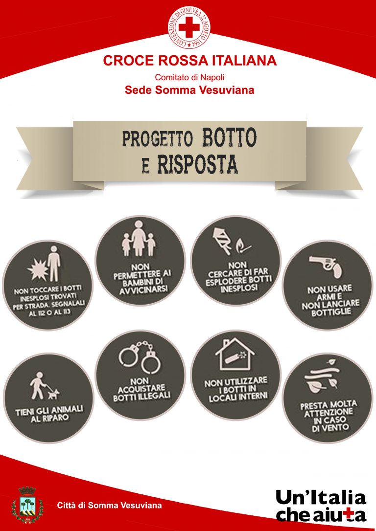 Somma Vesuviana, i volontari della CRI promuovono il progetto  “Botto e Risposta”