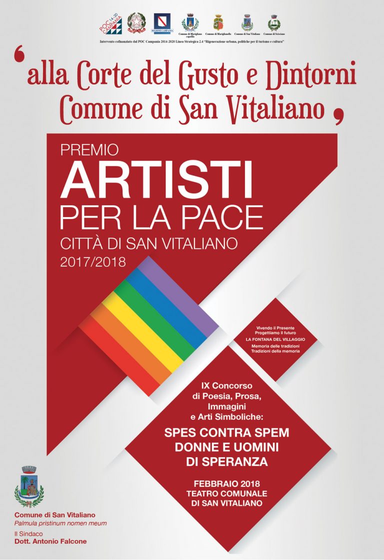 San Vitaliano, Pubblicato il bando della nona edizione del Premio “Artisti per la Pace”