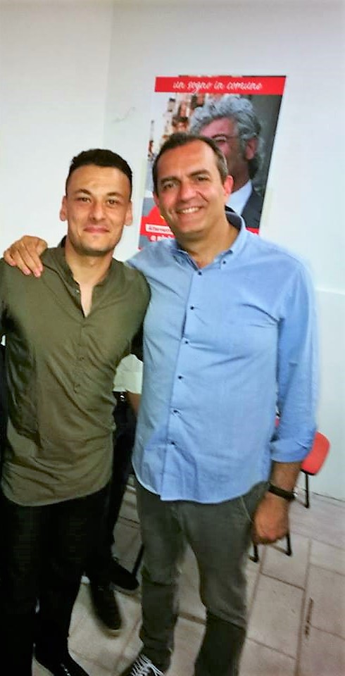 Carlo Del Vasto festeggiato dal sindaco di Napoli Luigi De Magistris