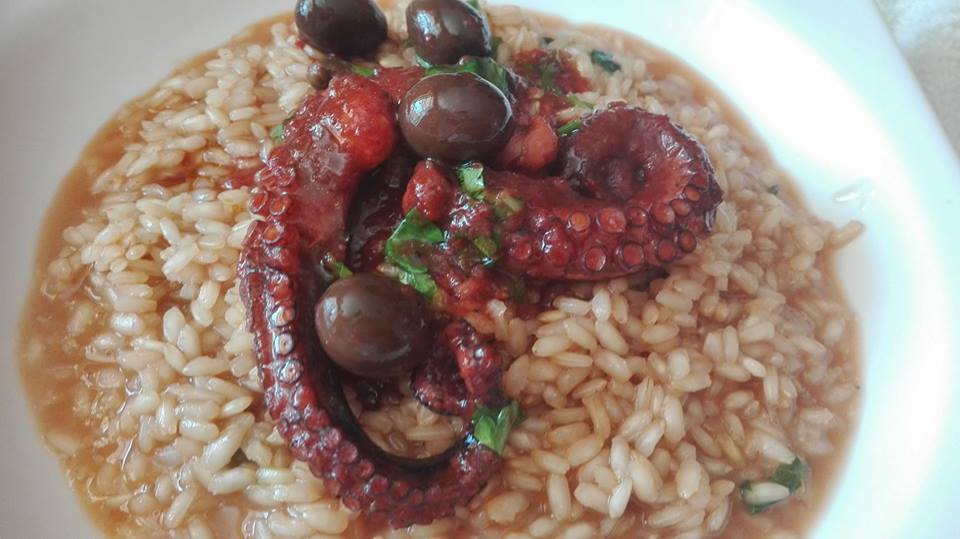 Risotto col polpo