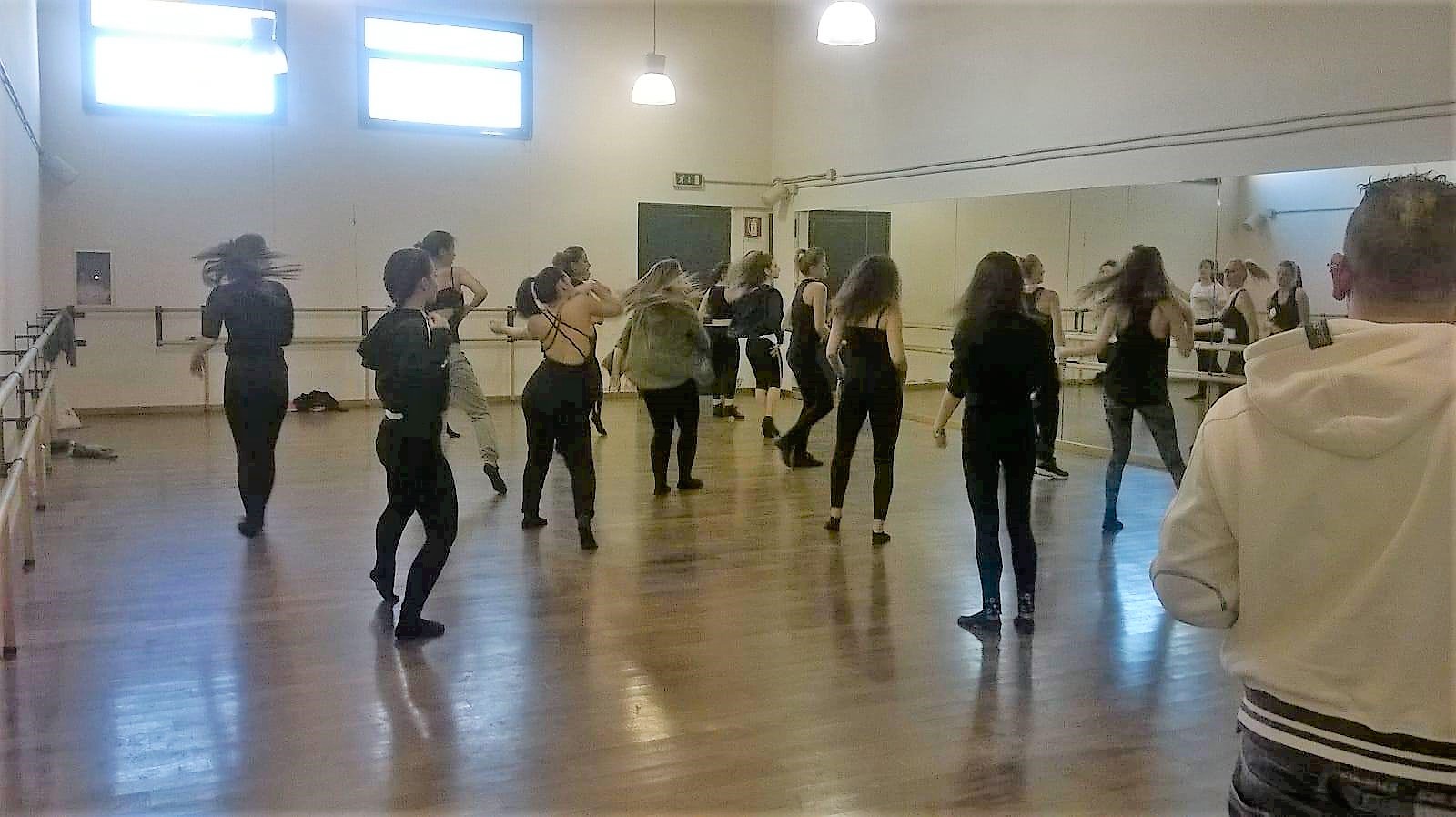 una delle palestre di Pomigliano Danza