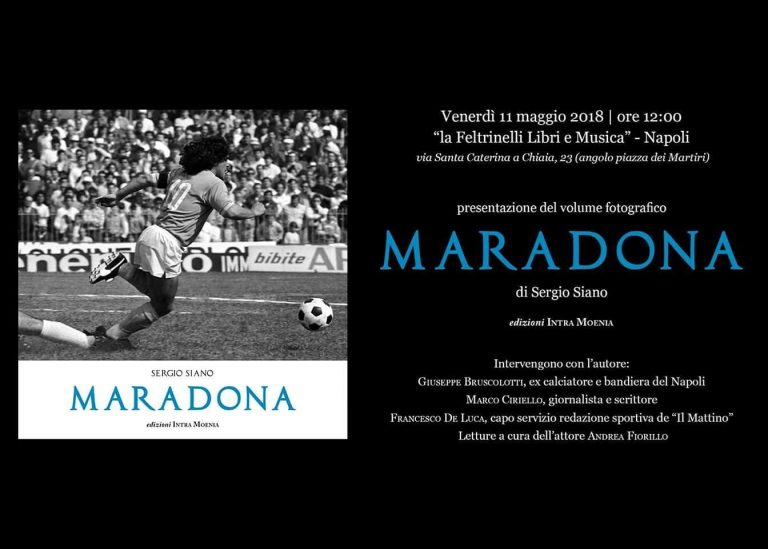 Maradona nelle foto di Sergio Siano, domani alla Feltrinelli di piazza dei Martiri