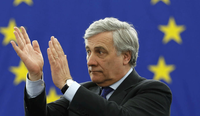 Ottaviano, Il presidente del parlamento europeo  Antonio Tajani in visita al Castello Mediceo