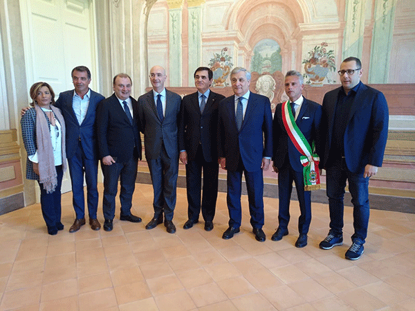Il presidente del Parlamento Europeo Tajani ad Ottaviano e Cimitile. Paolo Russo: “così l’Europa  conosce i nostri territori”