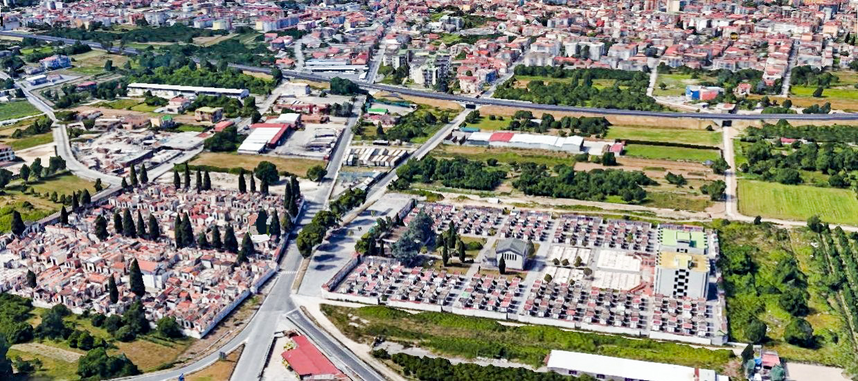 l'area del cimitero di pomigliano