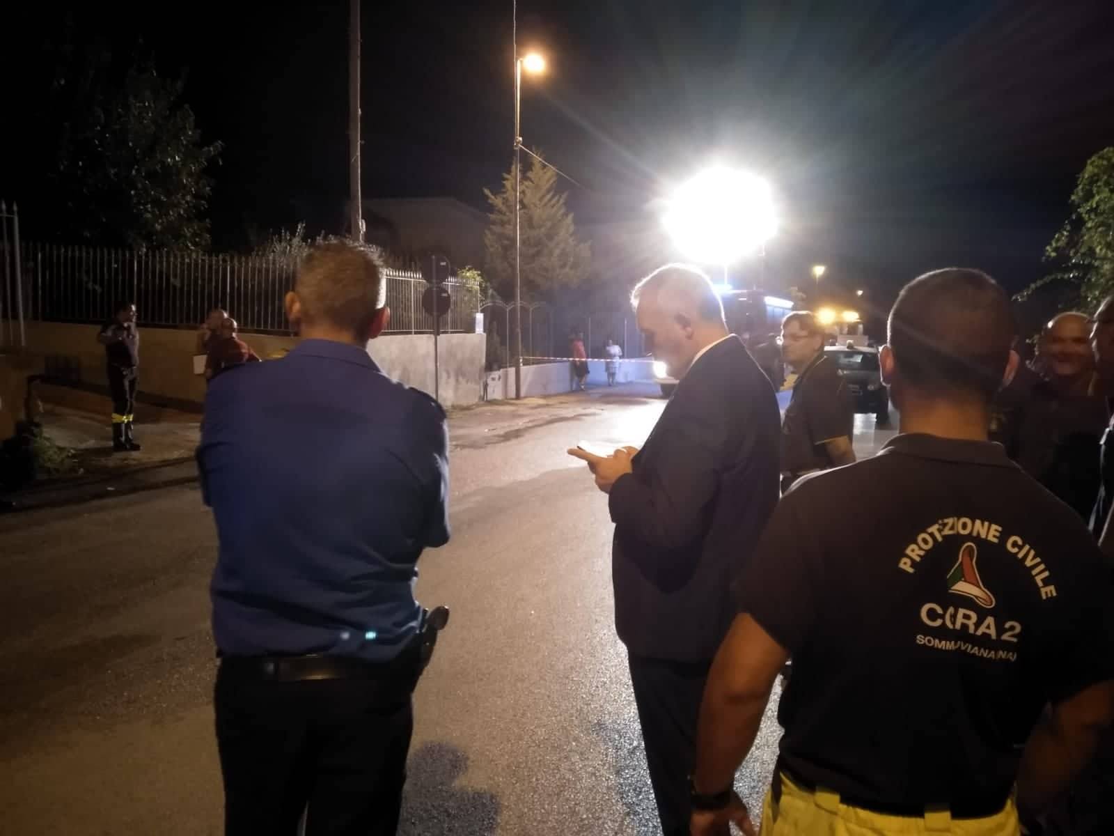 Somma Vesuviana, scontro frontale in via Cupa di Nola: tre feriti