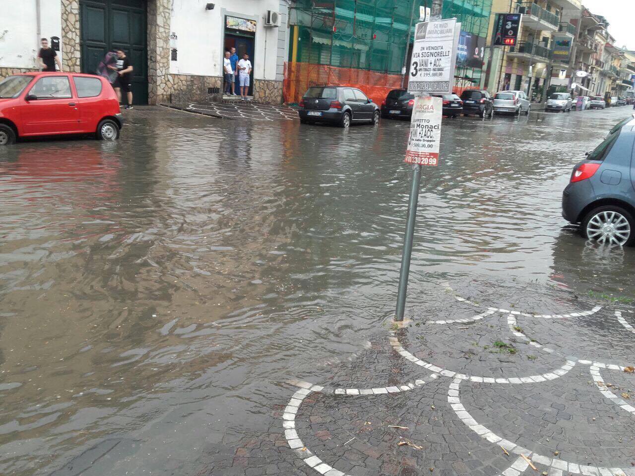 Hinterland, temporali violenti e danni ad Acerra