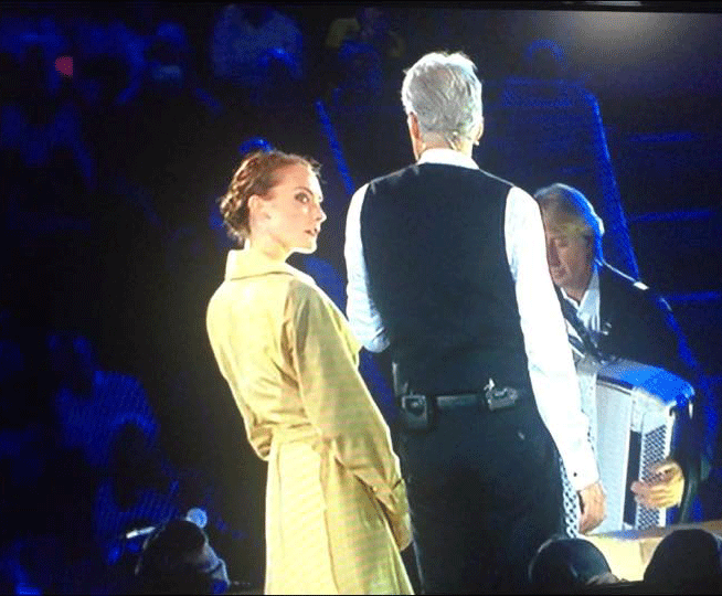 Somma Vesuviana, un pezzo di cuore nello show di Baglioni: Nietta Dalmini