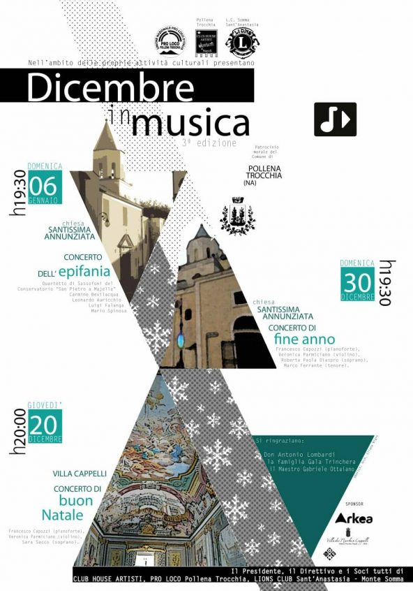 Pollena Trocchia, al via la terza edizione della manifestazione Dicembre in Musica