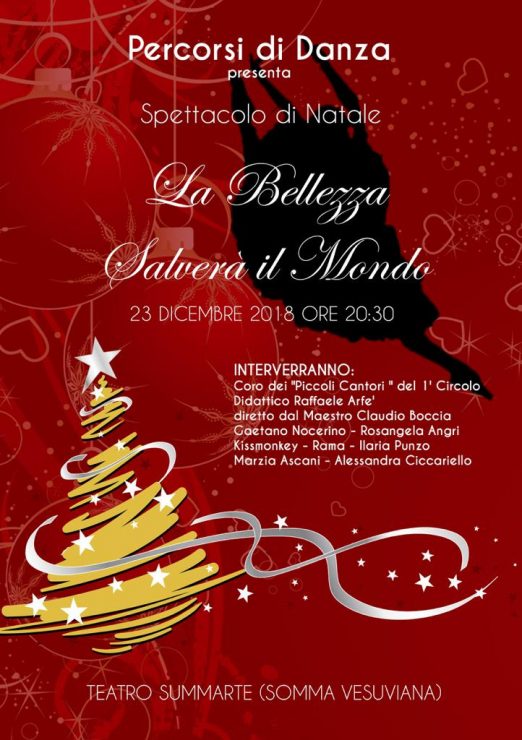 Somma Vesuviana, “La bellezza salverà il Natale”: stasera l’evento presentato dall’Accademia “Percorsi di Danza”